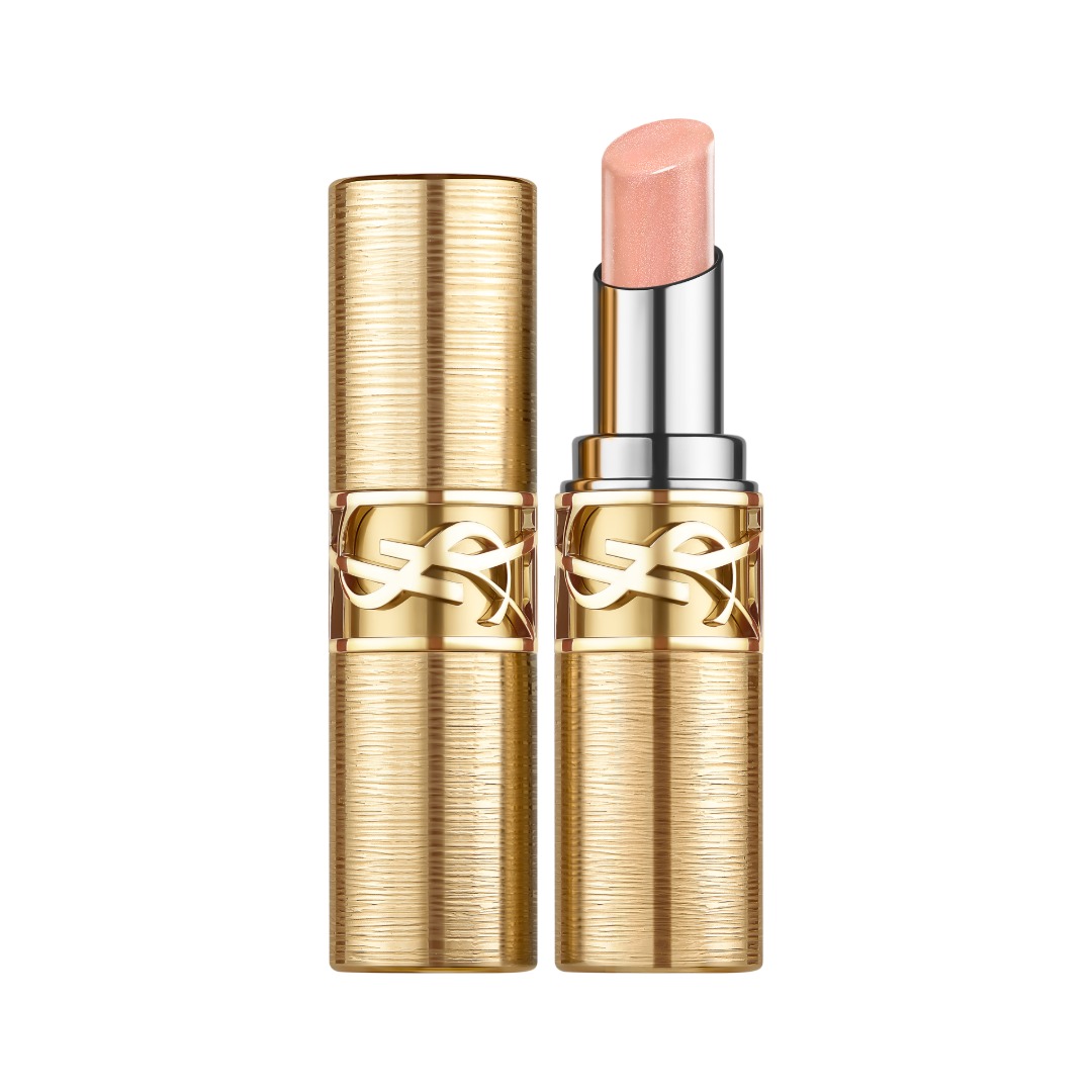YSL Beauty Candy Glaze Lip Gloss Stick Limited Edition Shade 21 - Shimmer Nude - Sheer Pearlescent Soft Pink 30$